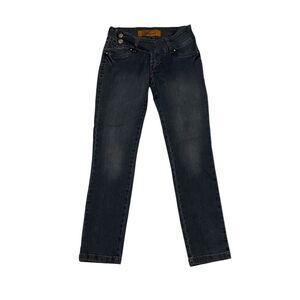 0211 Women's Size 26 Blue Skinny Light Wash‎ Stretch Denim Jeans FAORO Denim